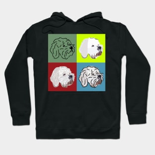 Cavachon Bichon Frise White Dog Four Faces Hoodie